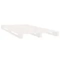 Lit de palette blanc 100x200 cm bois de pin massif
