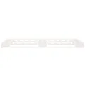 Lit de palette blanc 100x200 cm bois de pin massif