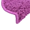 Tapis d'escalier 10 pcs 65x21x4 cm Violet