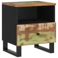 Tables de chevet 2 pcs Bois de récupération et d'ingénierie