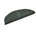 Tapis autoadhésifs de marches 10 pcs Vert 56x17x3 cm Aiguilleté