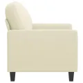 Fauteuil Crème 60 cm Similicuir