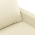 Fauteuil Crème 60 cm Similicuir