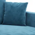 Fauteuil Bleu 60 cm Velours