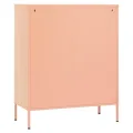 Armoire de rangement Rose 80x35x101,5 cm Acier