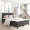 Tête de lit Gris foncé Tissu 160x200 cm
