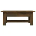 Table basse Chêne fumé 102x55x42 cm Aggloméré