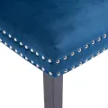 Chaises à manger lot de 4 bleu velours