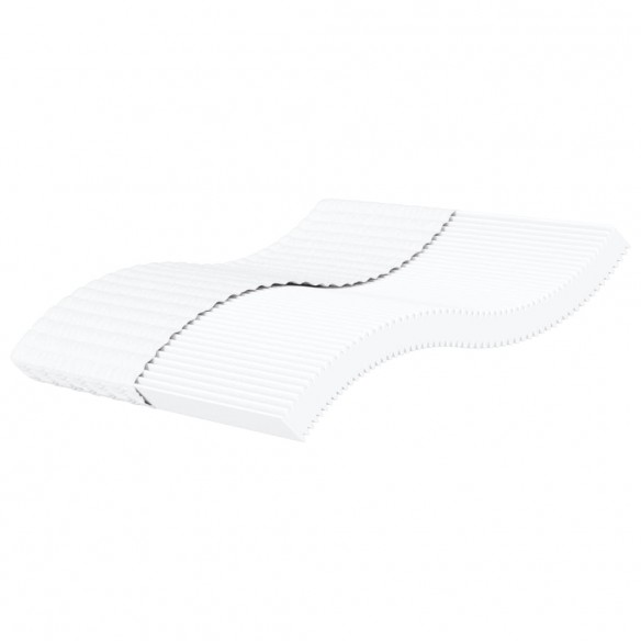 Matelas en mousse blanc 200x200 cm dureté H2 H3