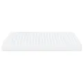 Matelas en mousse blanc 200x200 cm dureté H2 H3