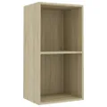 Bibliothèque à 2 niveaux Chêne sonoma 40x30x76,5 cm Aggloméré