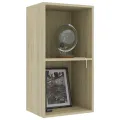 Bibliothèque à 2 niveaux Chêne sonoma 40x30x76,5 cm Aggloméré