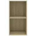 Bibliothèque à 2 niveaux Chêne sonoma 40x30x76,5 cm Aggloméré