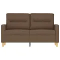 Canapé à 2 places Marron 120 cm Tissu