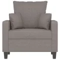 Fauteuil Taupe 60 cm Tissu