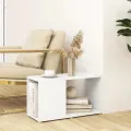 Meuble TV Blanc 60x24x32 cm Aggloméré