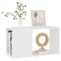 Meuble TV Blanc 60x24x32 cm Aggloméré