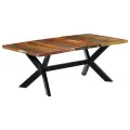 Table à dîner 200x100x75 cm Bois de récupération solide