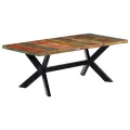 Table à dîner 200x100x75 cm Bois de récupération solide