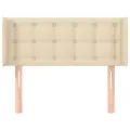 Tête de lit avec oreilles Crème 103x16x78/88 cm Tissu