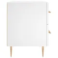 Table de chevet blanc 40x35x47,5 cm bois d’ingénierie