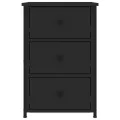 Tables de chevet 2 pcs noir 40x36x60 cm bois d’ingénierie
