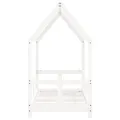 Cadre de lit pour enfant blanc 70x140 cm bois de pin massif