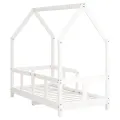 Cadre de lit pour enfant blanc 70x140 cm bois de pin massif