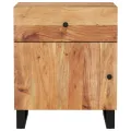 Table de chevet 50x33x60cm Bois d'acacia solide et d'ingénierie