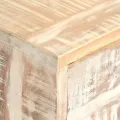 Meuble TV Blanc 140 x 30 x 45 cm Bois d'acacia massif