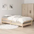 Lit empilable 75x190 cm Bois de pin massif
