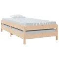 Lit empilable 75x190 cm Bois de pin massif