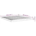 Matelas en mousse blanc 200x200 cm 7 zones dureté 20 ILD