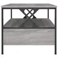 Table basse sonoma gris 100x51x45 cm bois d'ingénierie