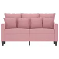 Canapé à 2 places Rose 120 cm Velours