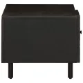 Table basse noir 80x50x40 cm bois massif de manguier