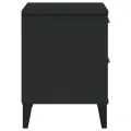 Table de chevet VIKEN noir bois de pin solide