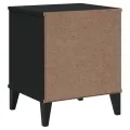 Table de chevet VIKEN noir bois de pin solide