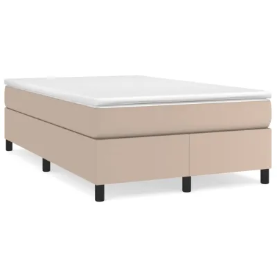 cadre de lit matelas cappuccino 120x190cm similicuir