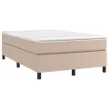 cadre de lit matelas cappuccino 120x190cm similicuir