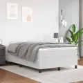 cadre de lit avec matelas blanc 120x190cm similicuir