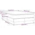 cadre de lit avec matelas blanc 120x190cm similicuir