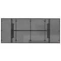 Table de jardin dessus en verre marron 190x80x74 cm