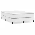 cadre de lit avec matelas blanc 120x190cm similicuir