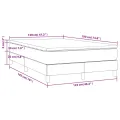 cadre de lit avec matelas blanc 120x190cm similicuir