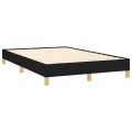 cadre de lit avec matelas noir 120x190 cm tissu