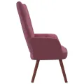 Chaise de relaxation Rose Velours