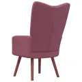 Chaise de relaxation Rose Velours