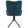 Chaises pivotantes à manger lot de 2 Bleu Velours