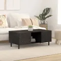 Table basse noir 100x54x40 cm bois massif de manguier